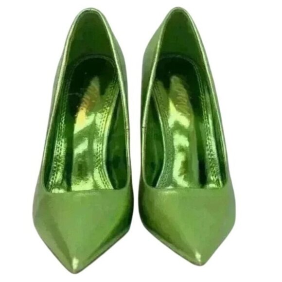LILIANA / Kimye-99 / Metallic Green / Pointed-Toe High / Heels / Stilettos Women - Picture 1 of 9